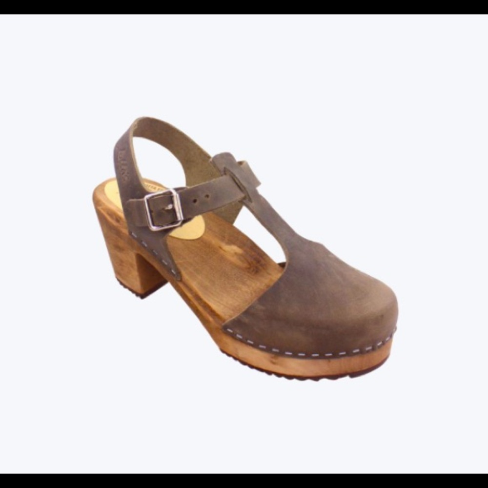 {Lotta from Stockholm} high taupe clogs